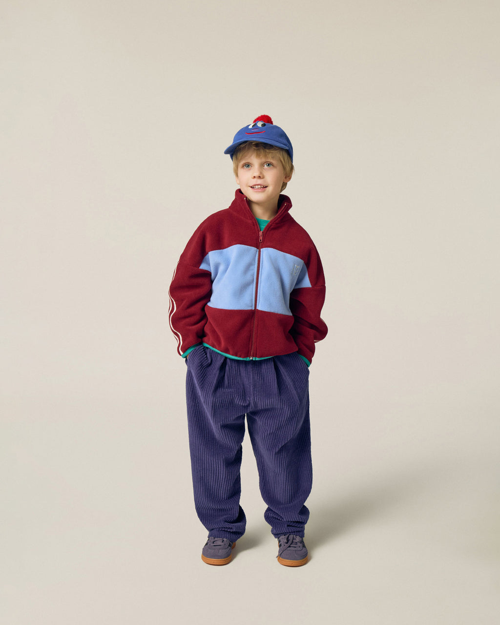 Burgundy Polar Sweatshirt