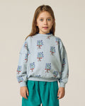 Bouquets Light Blue Sweatshirt