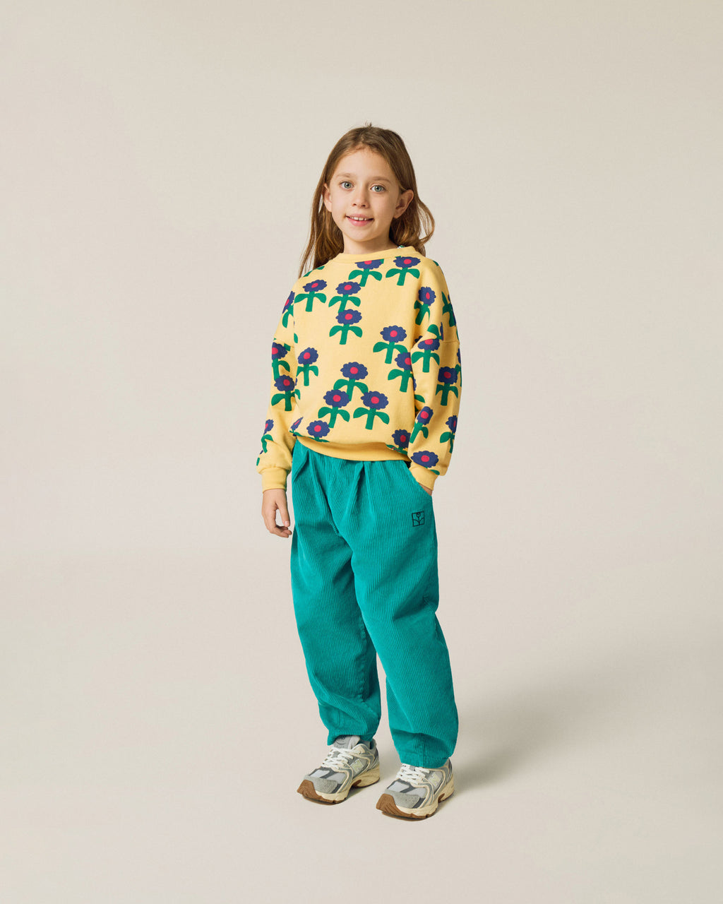 Blue Daisies Allover Sweatshirt