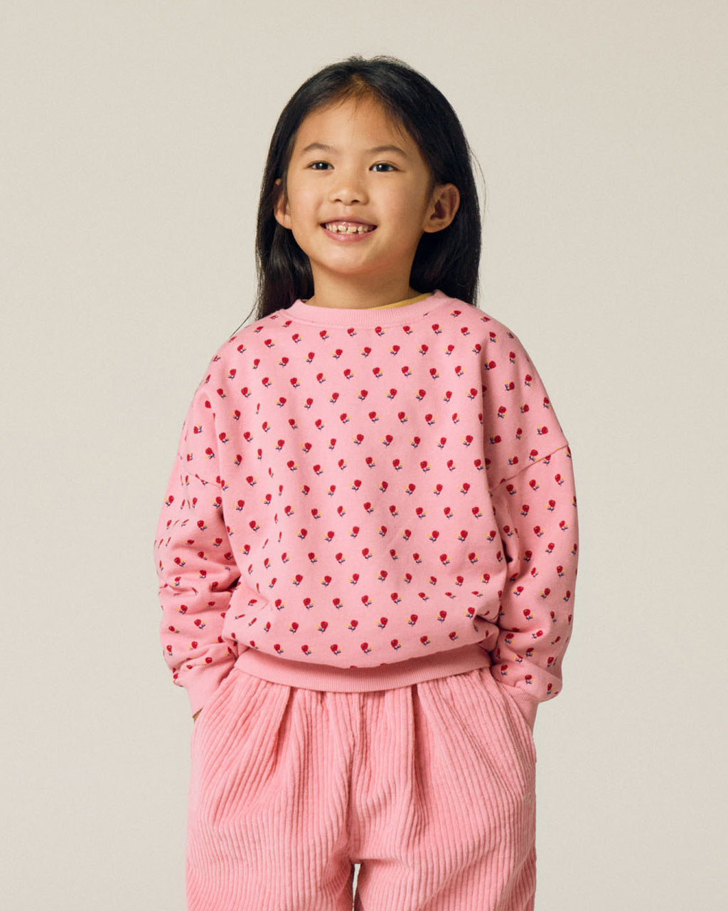 Flowers Pink Sweatshirt