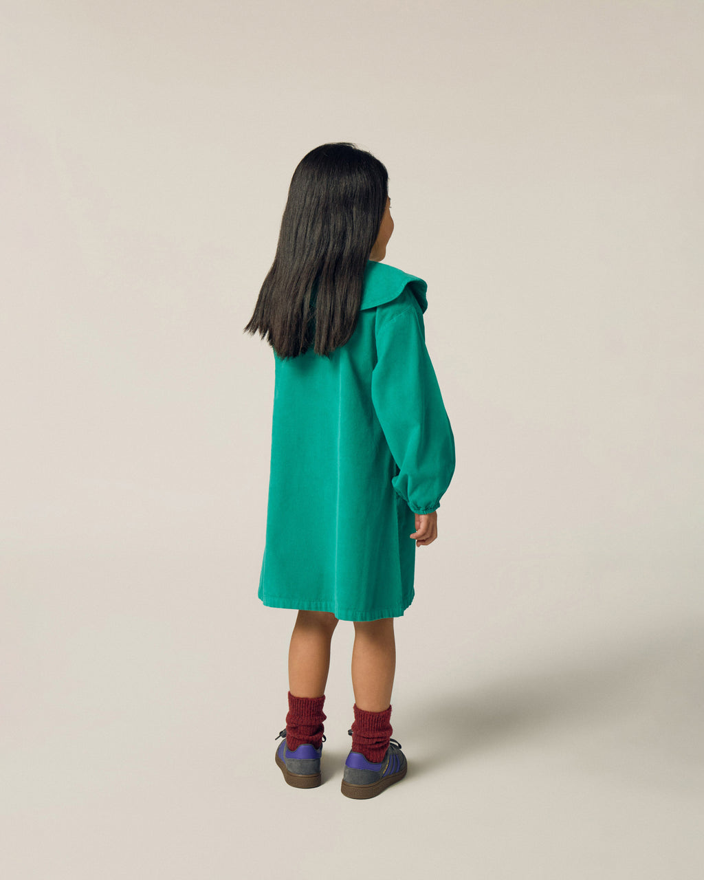 Vestido Verde Bordado Daisies