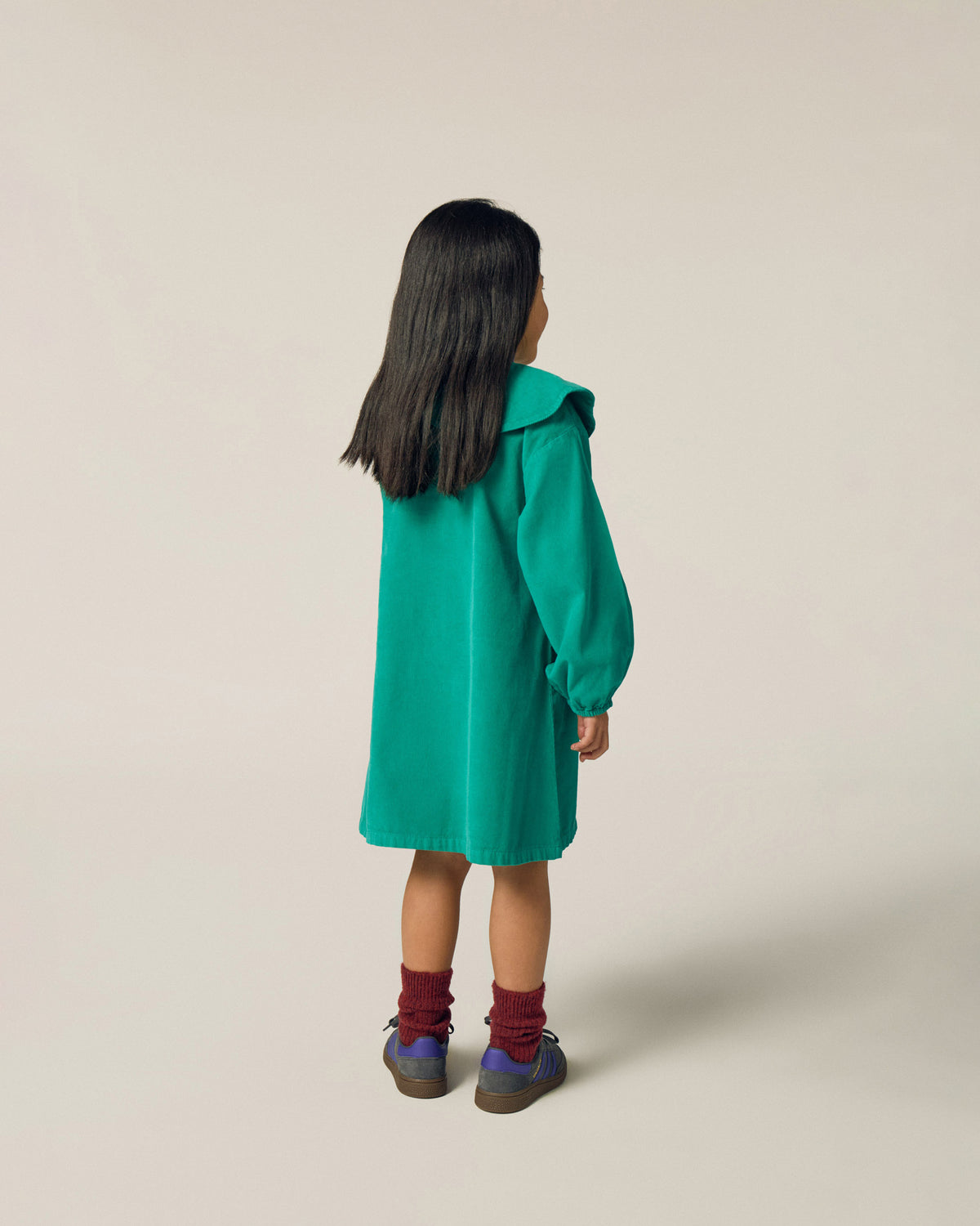 Vestido Verde Bordado Daisies