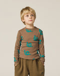 Gentleman Allover Brown Tshirt