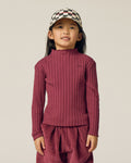 Burgundy Rib Tshirt