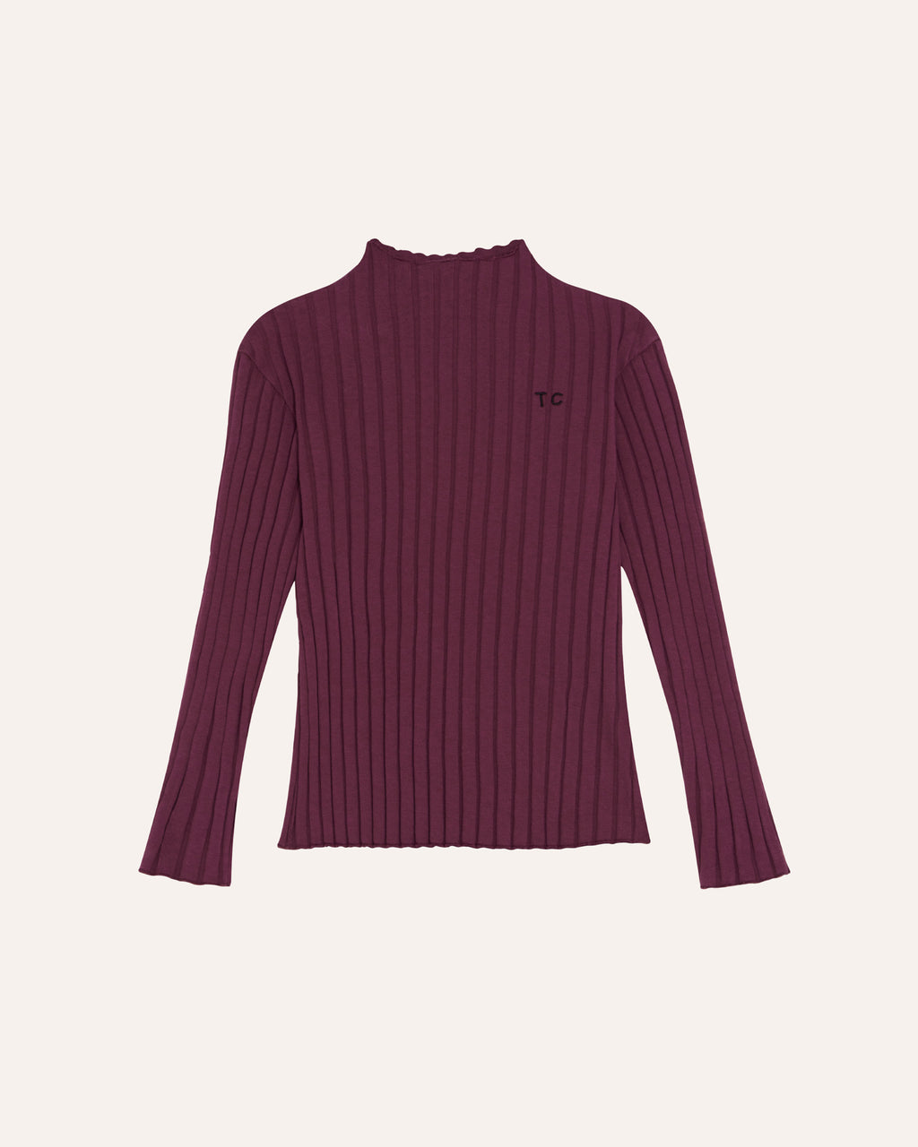 Burgundy Rib Tshirt