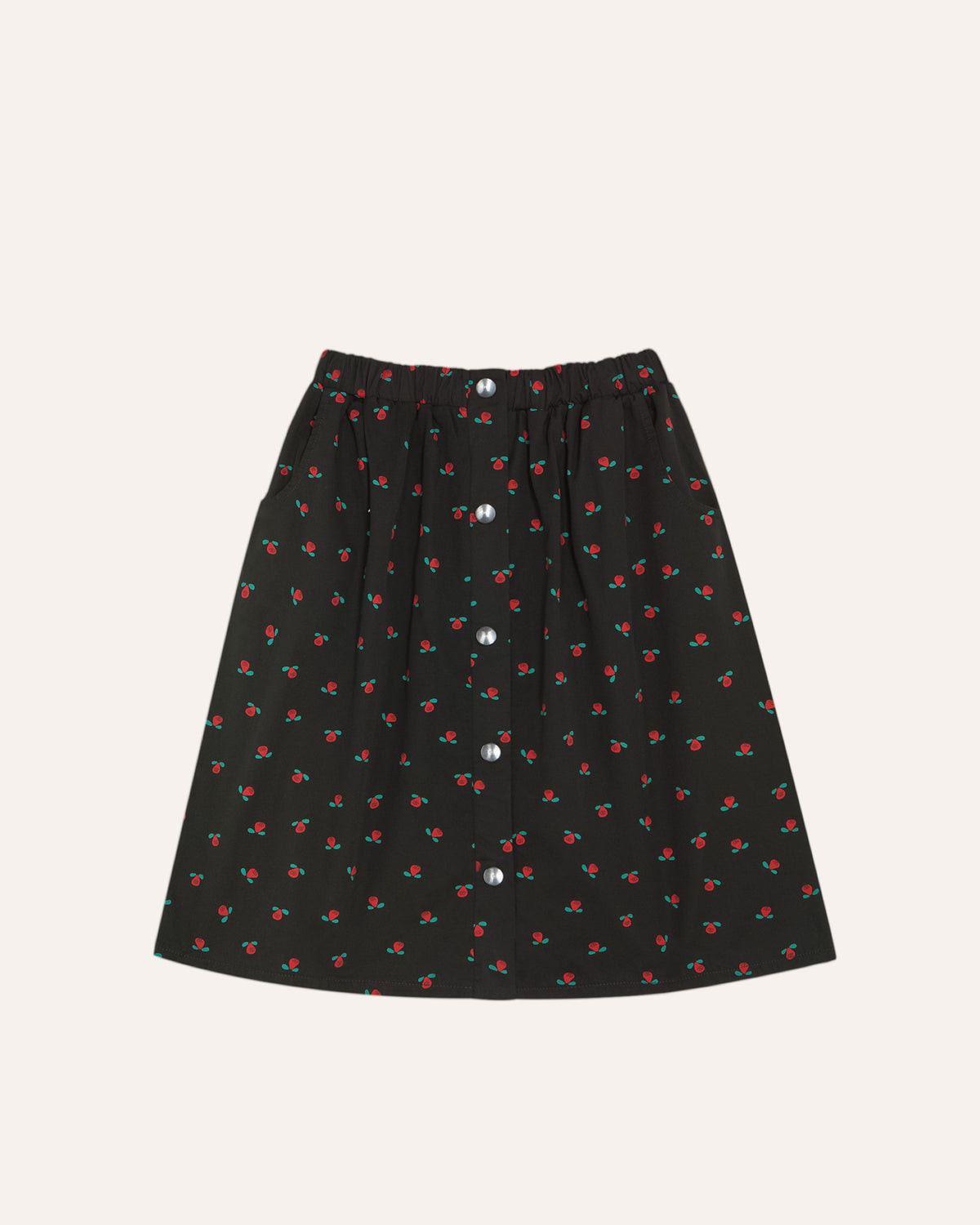 Falda Flowers Gris
