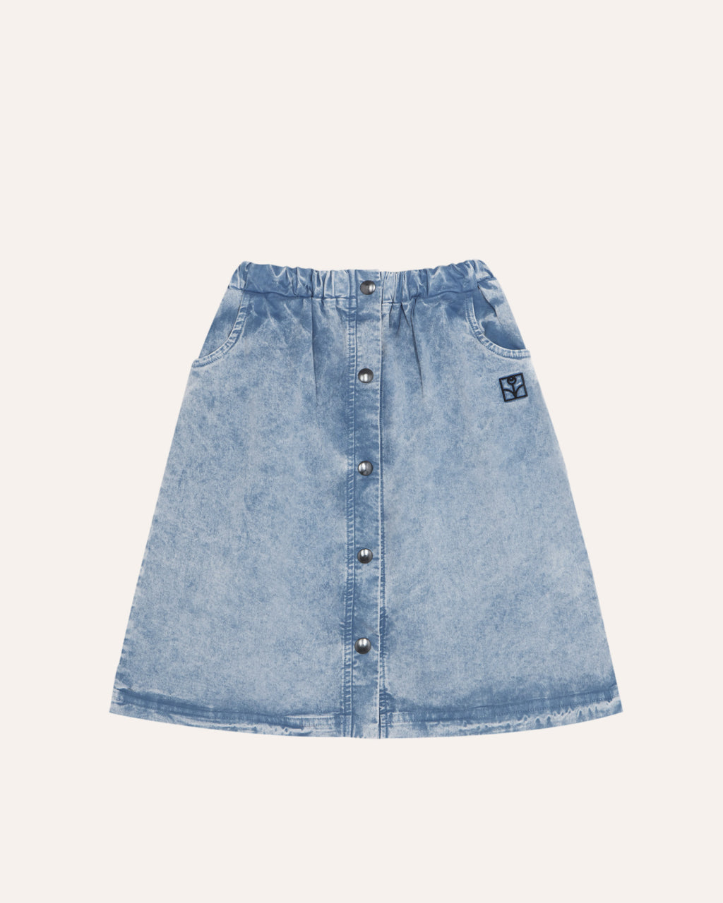 Falda Denim Azul Claro