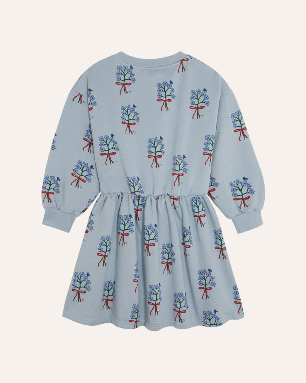 Vestido Bouquets Azul Claro