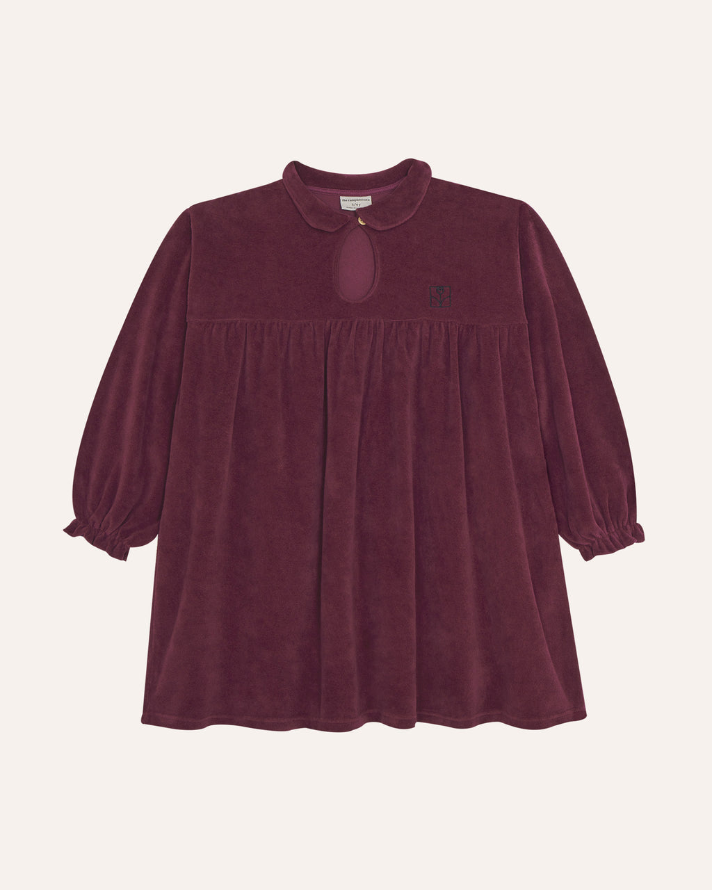 Burgundy Velour Dress