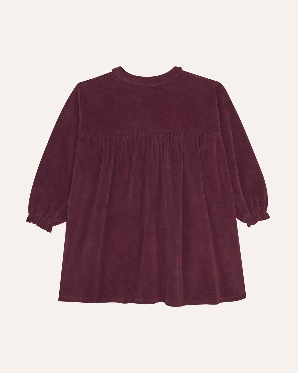 Burgundy Velour Dress