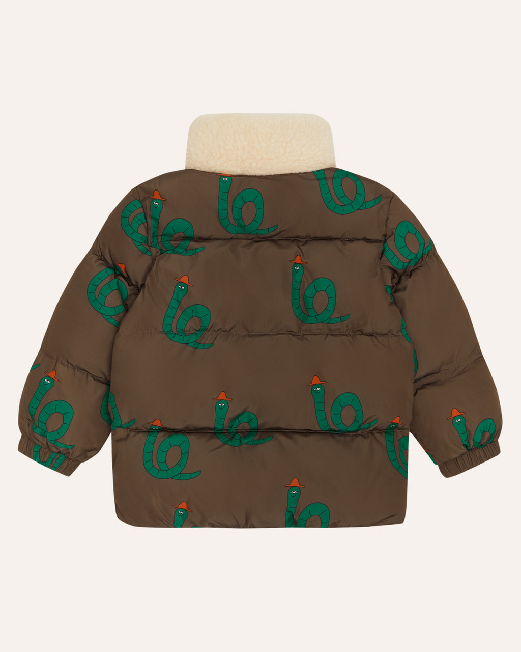 Chaqueta Puffer Snakes Marrón