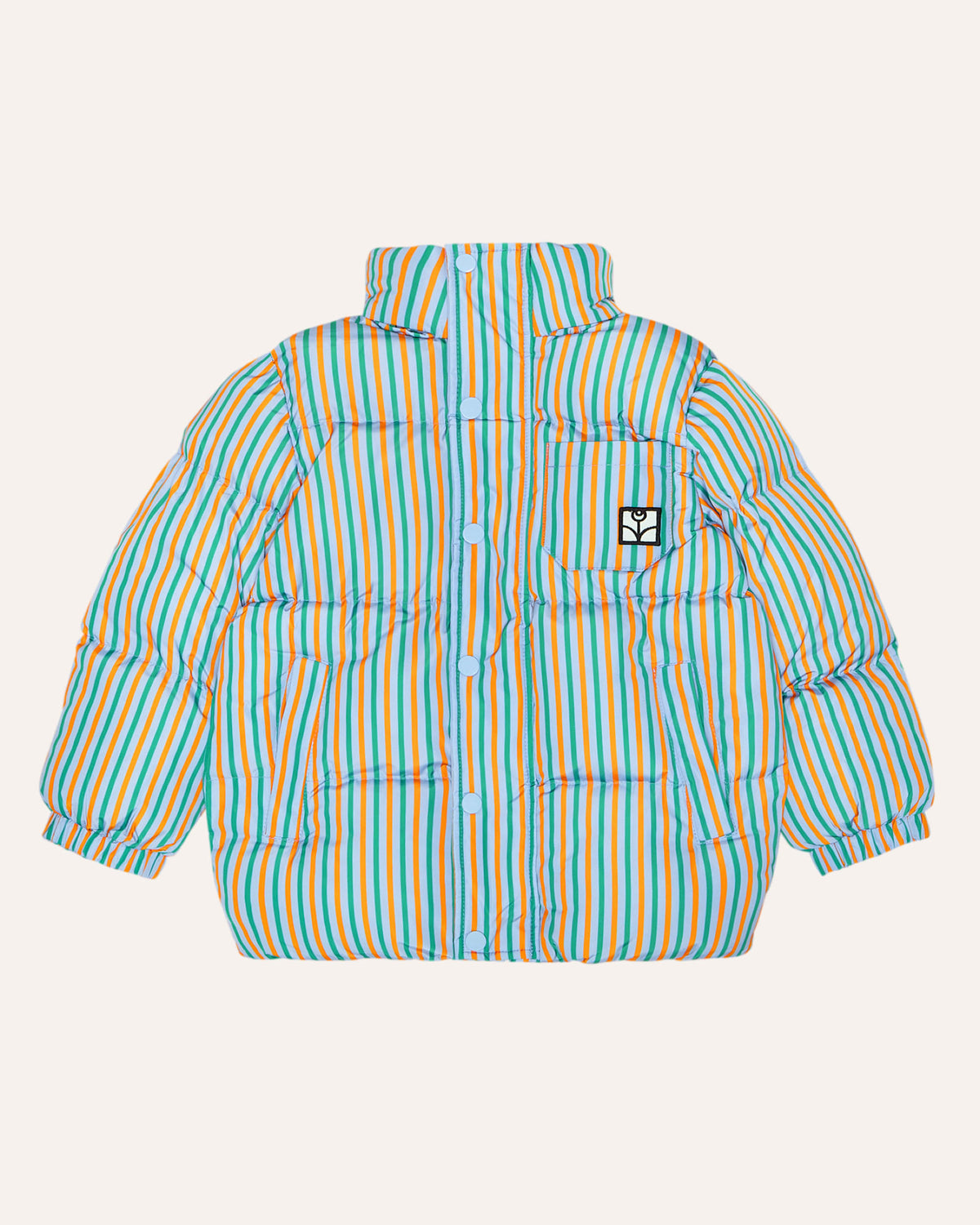 Chaqueta Puffer Rayas