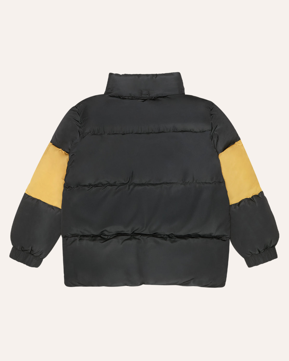 Chaqueta Puffer Gris Contrastes