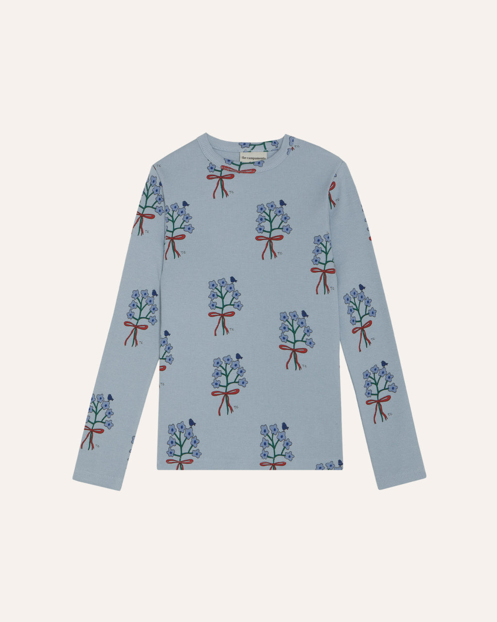 Camiseta Azul Claro Bouquets