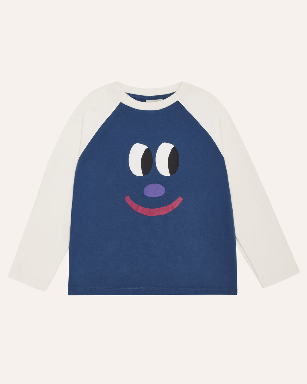 Smiling Face Color Block Tshirt