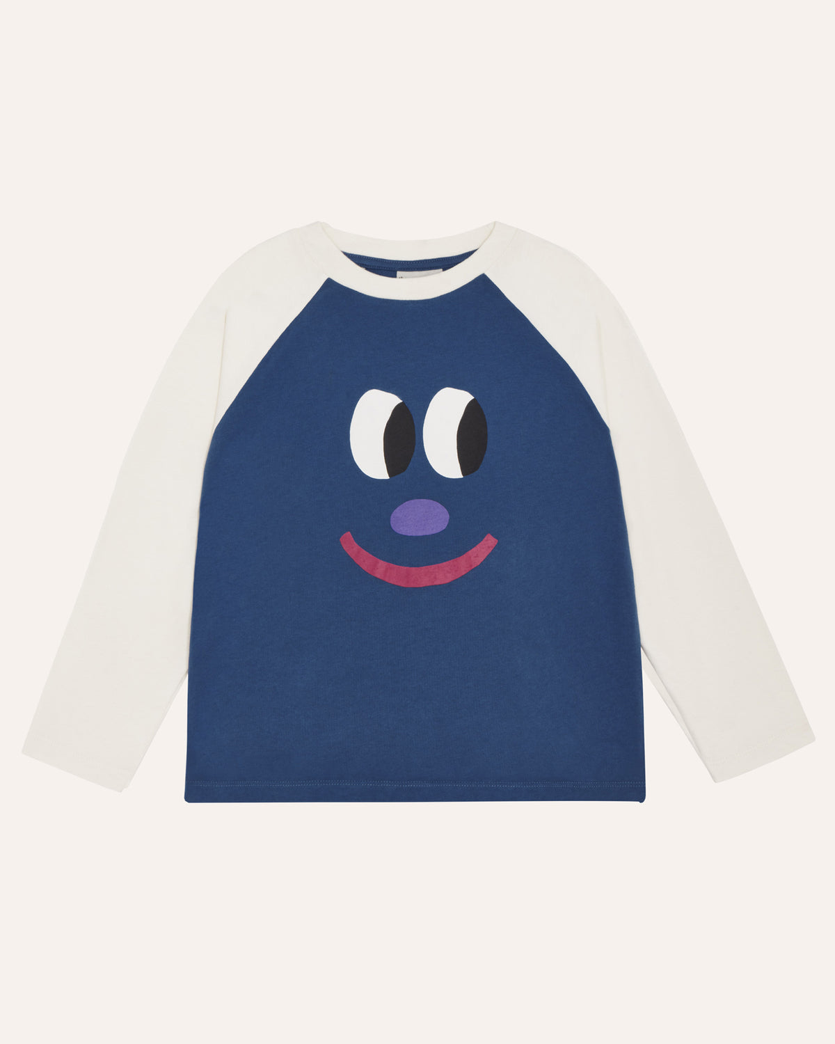 Camiseta Color Block Smiling Face