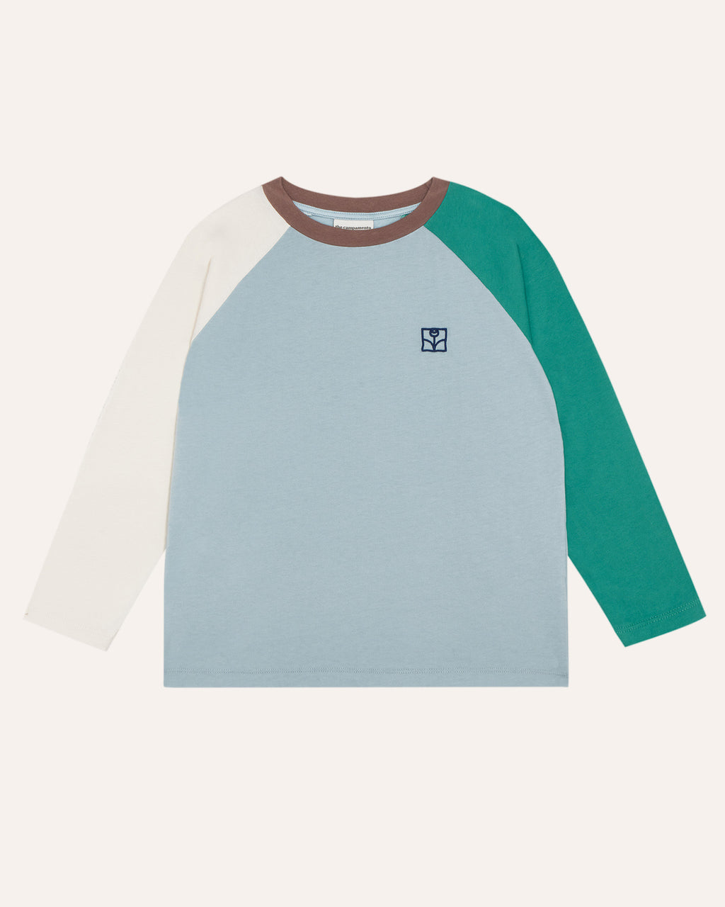 Camiseta Color Block Azul Claro