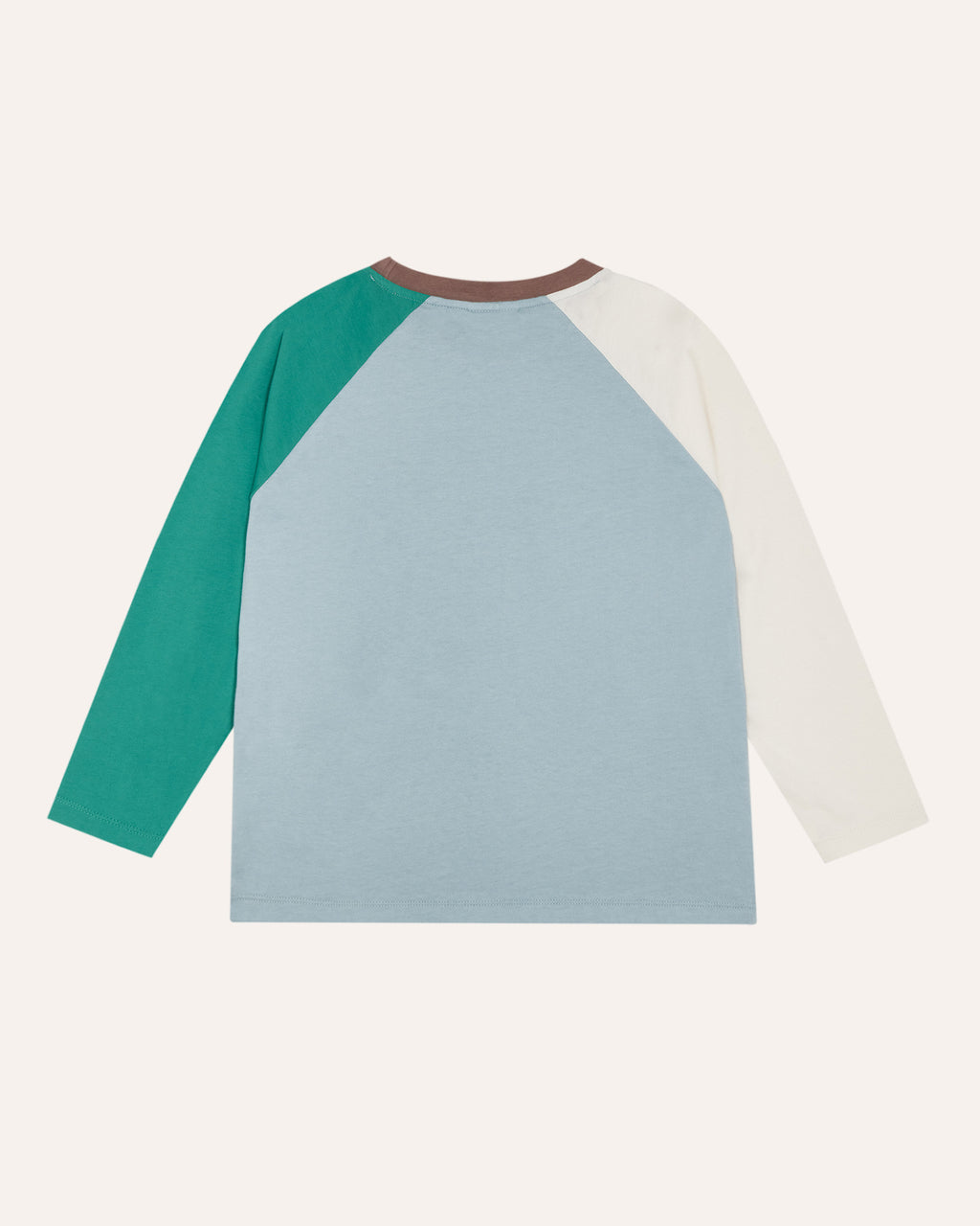 Camiseta Color Block Azul Claro