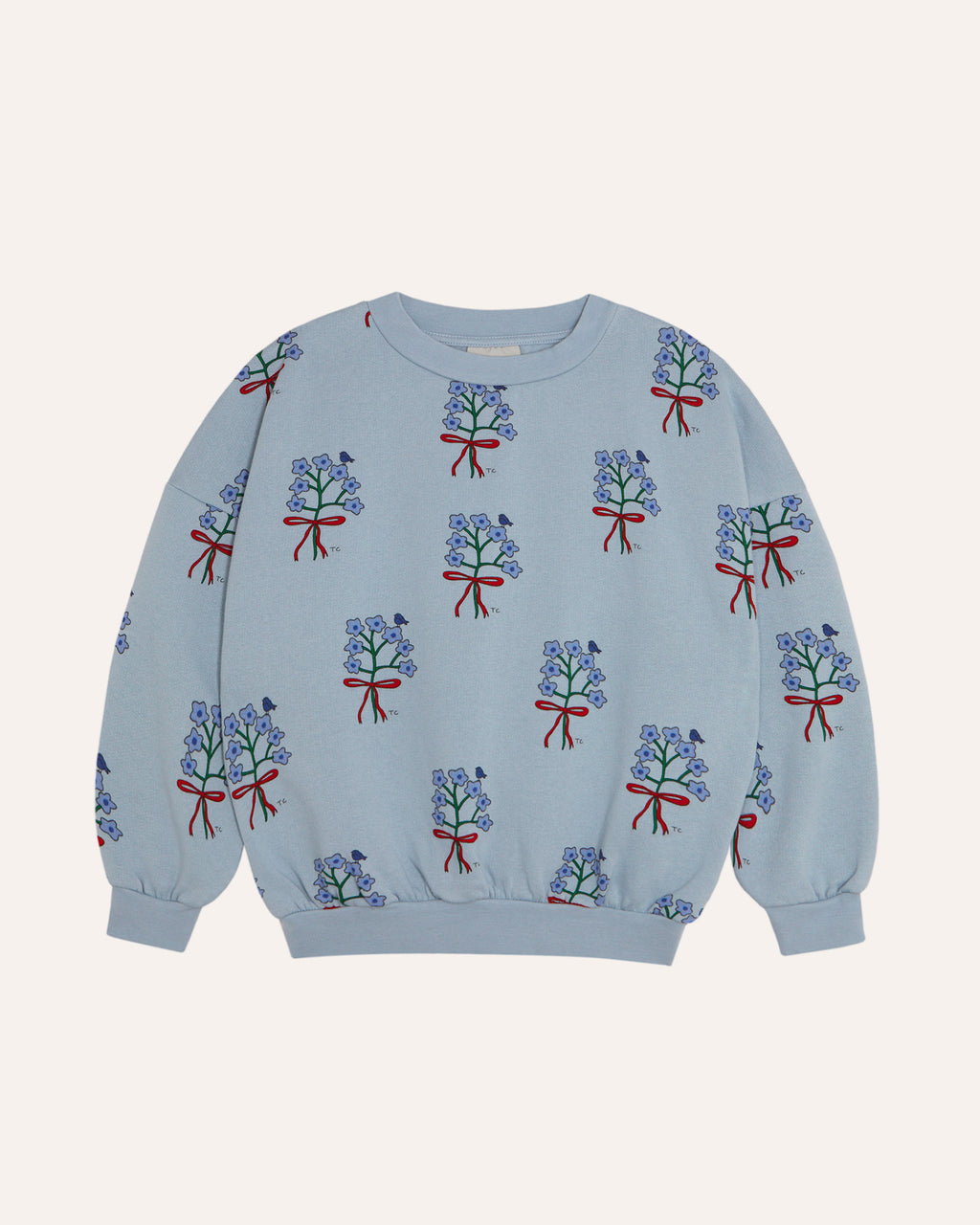 Bouquets Light Blue Sweatshirt