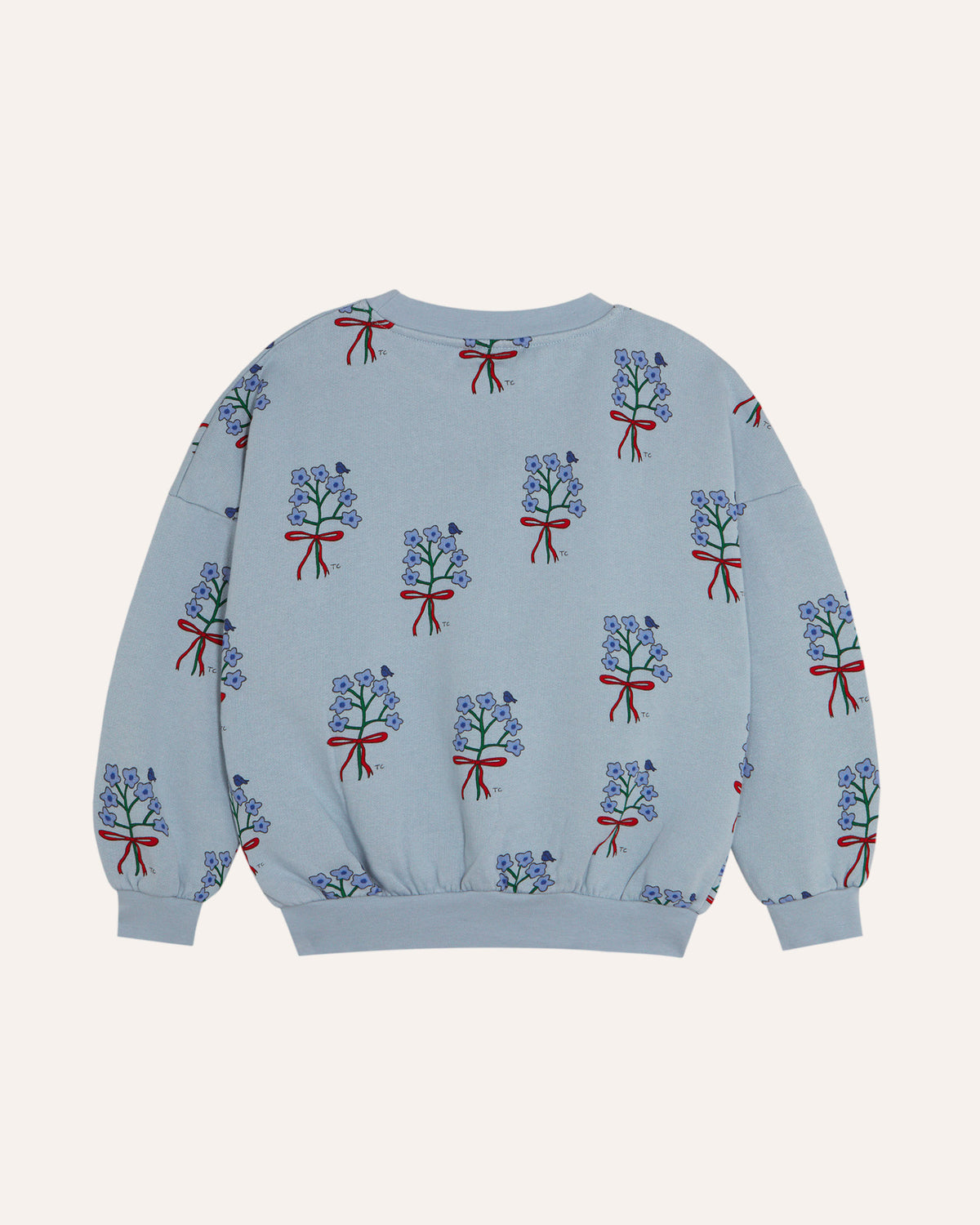 Sudadera Bouquets Azul Claro