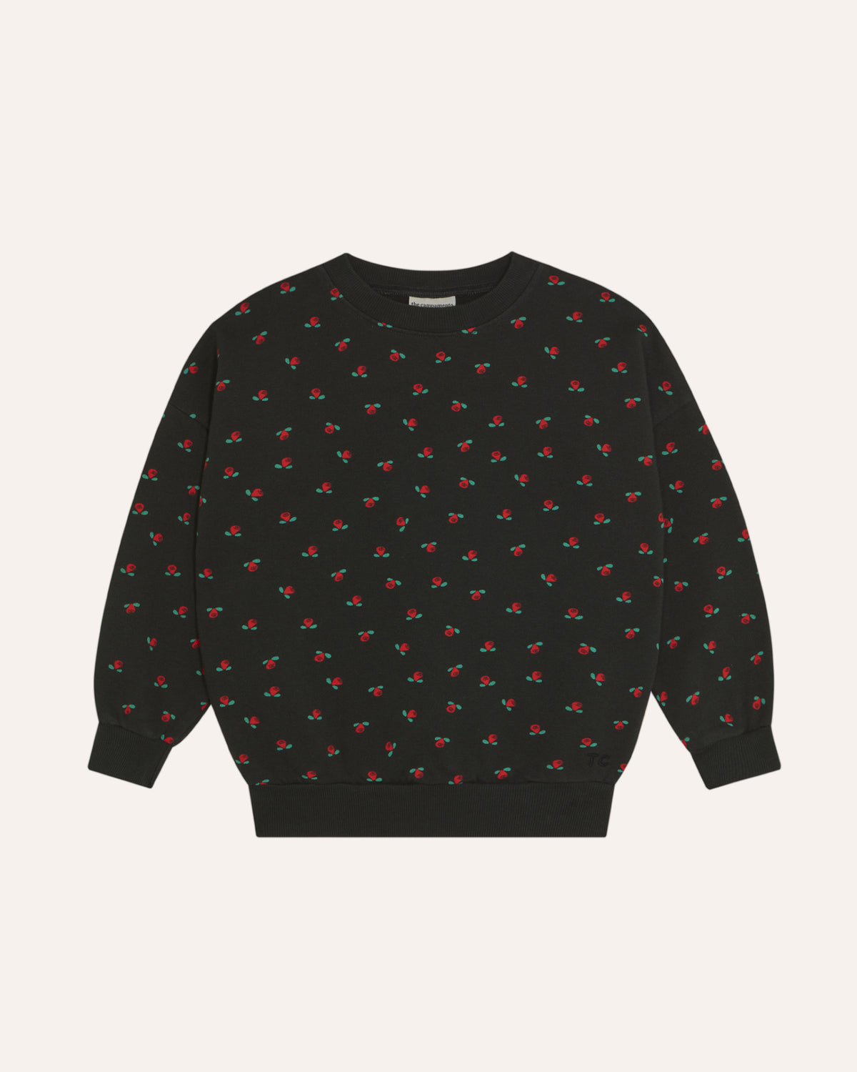Sudadera Flowers Gris