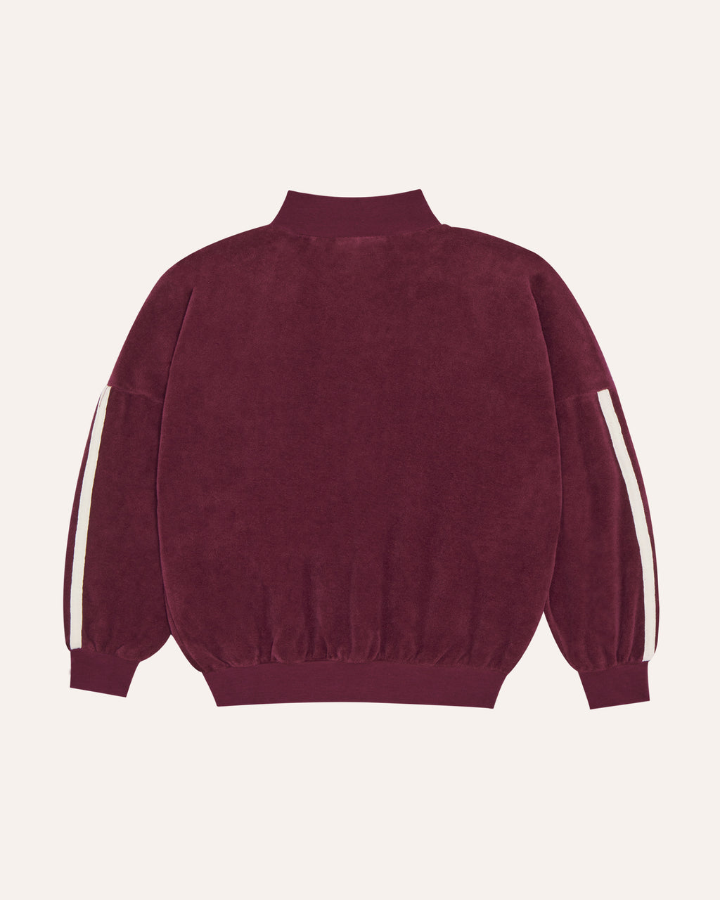 Sudadera Color Block Burdeos