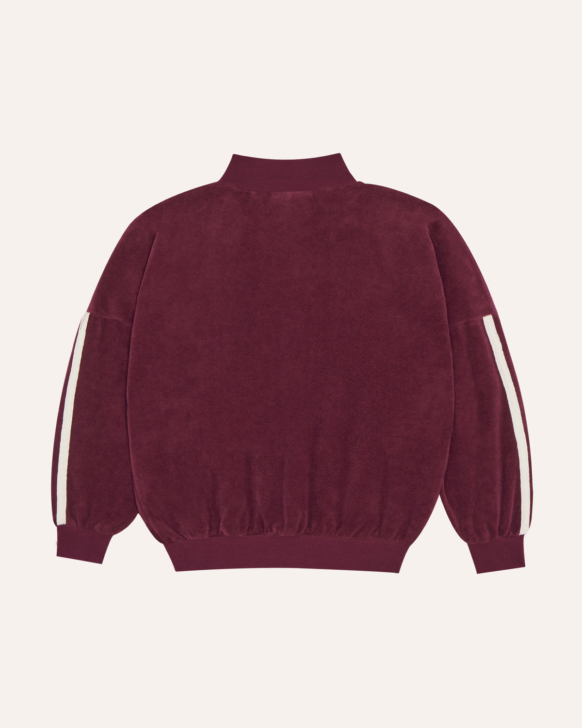 Sudadera Color Block Burdeos