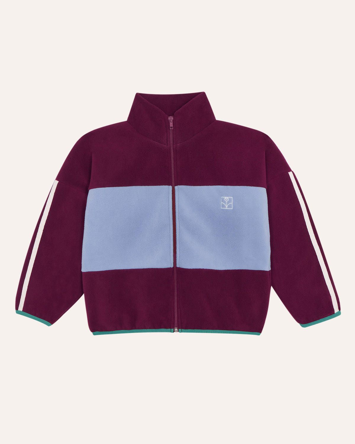 Sudadera Polar Burdeos