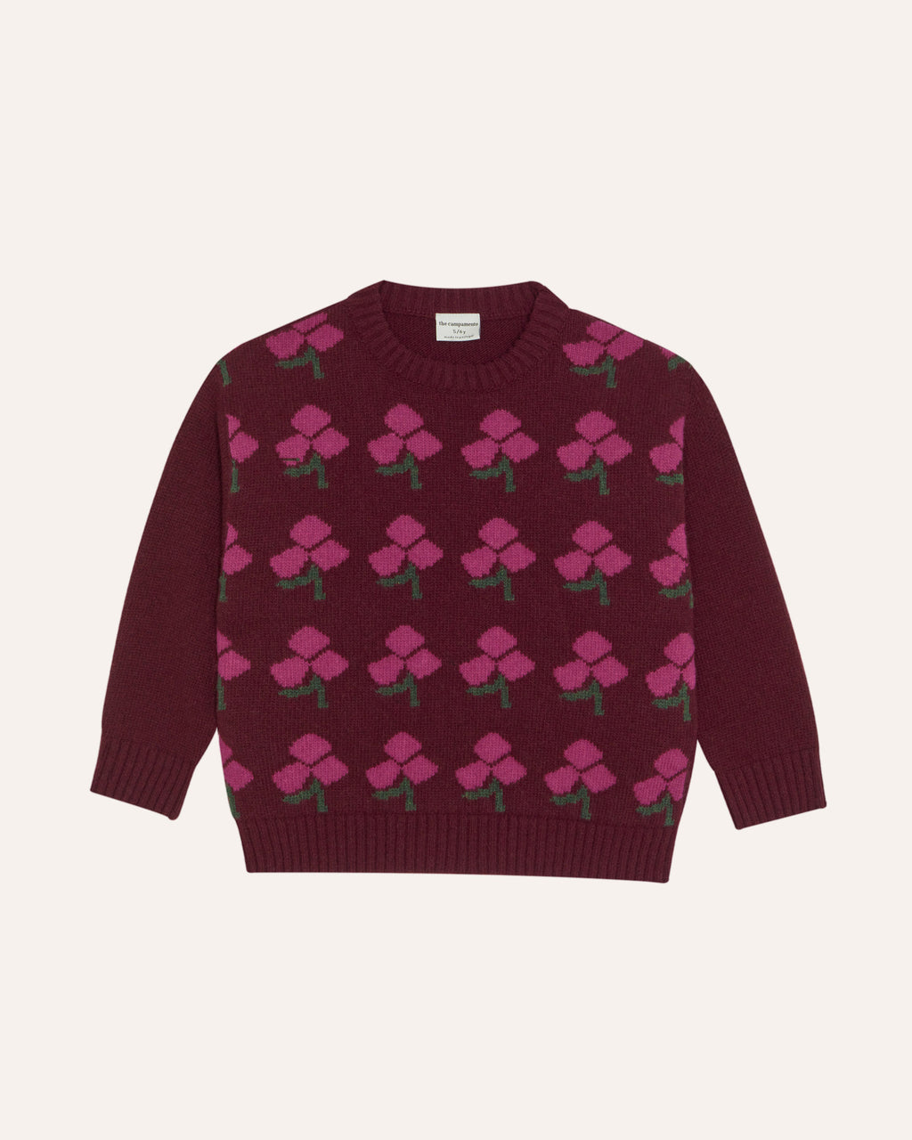Flowers Burgundy Jumper