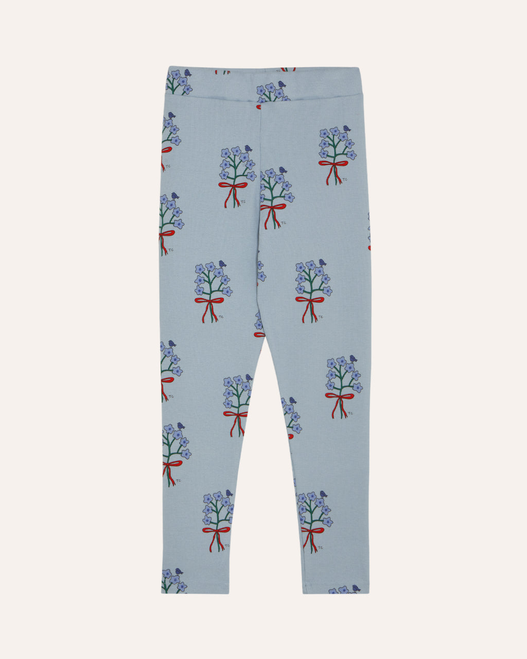 Bouquets Light Blue Leggings