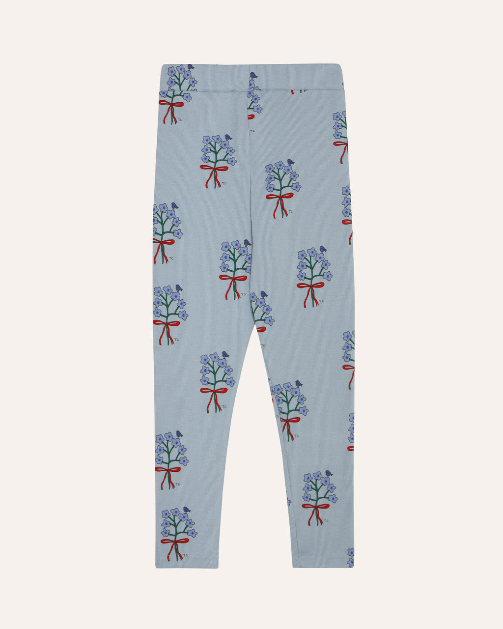 Bouquets Light Blue Leggings