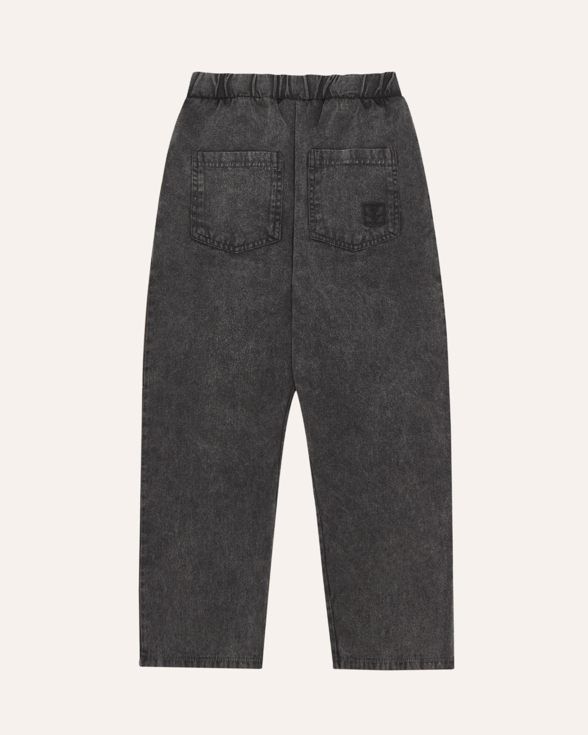 Bicolor Patches Denim Trousers