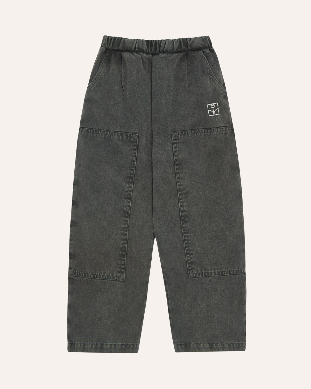 Pantalón Gris Parches