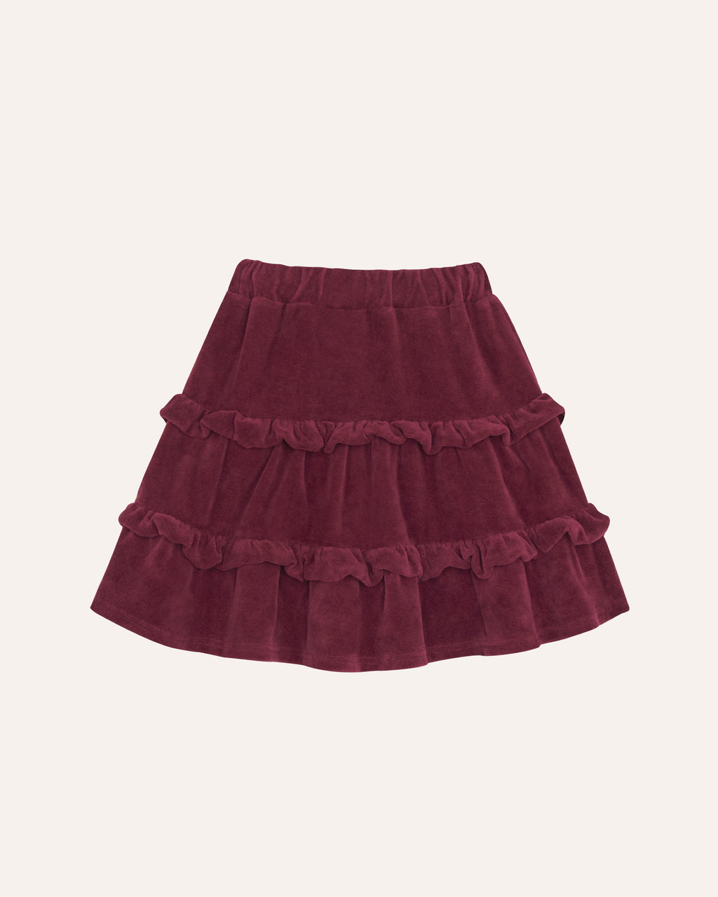 Falda Burdeos Terciopelo