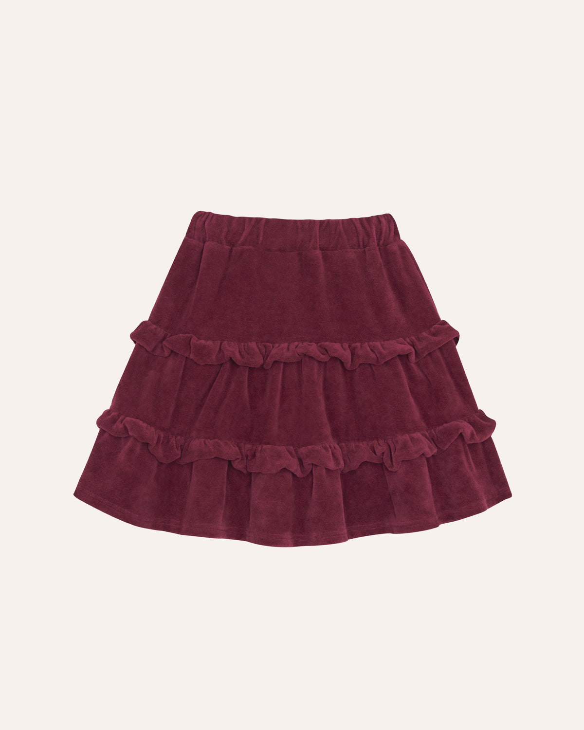 Falda Burdeos Terciopelo