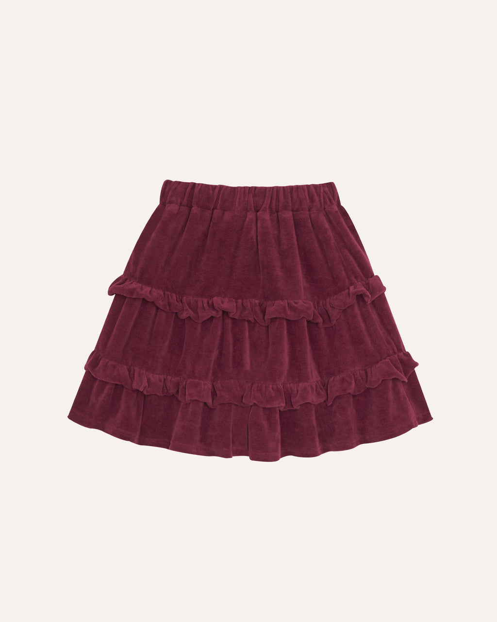 Falda Burdeos Terciopelo