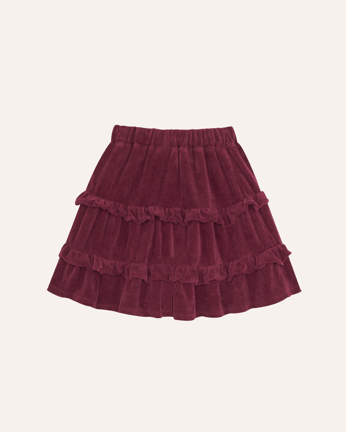 Falda Burdeos Terciopelo