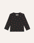 Camiseta Bebé Flowers Gris
