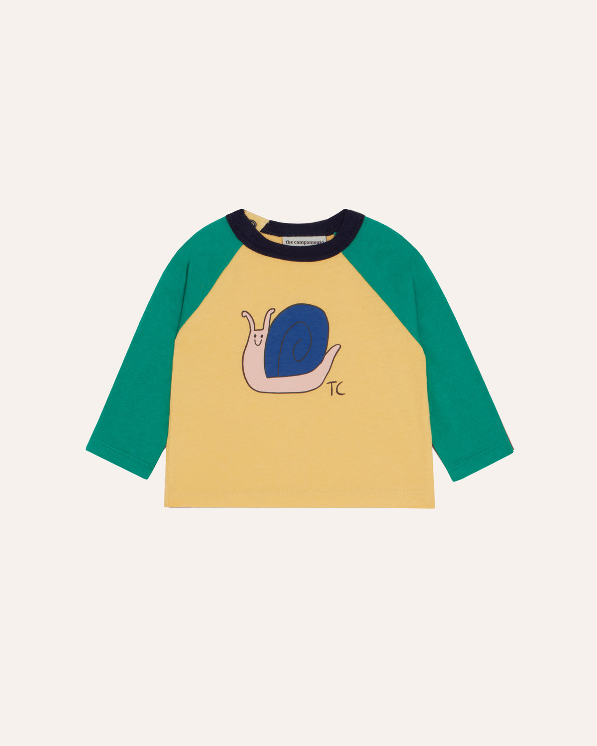 Camiseta Bebé Snail Color Block