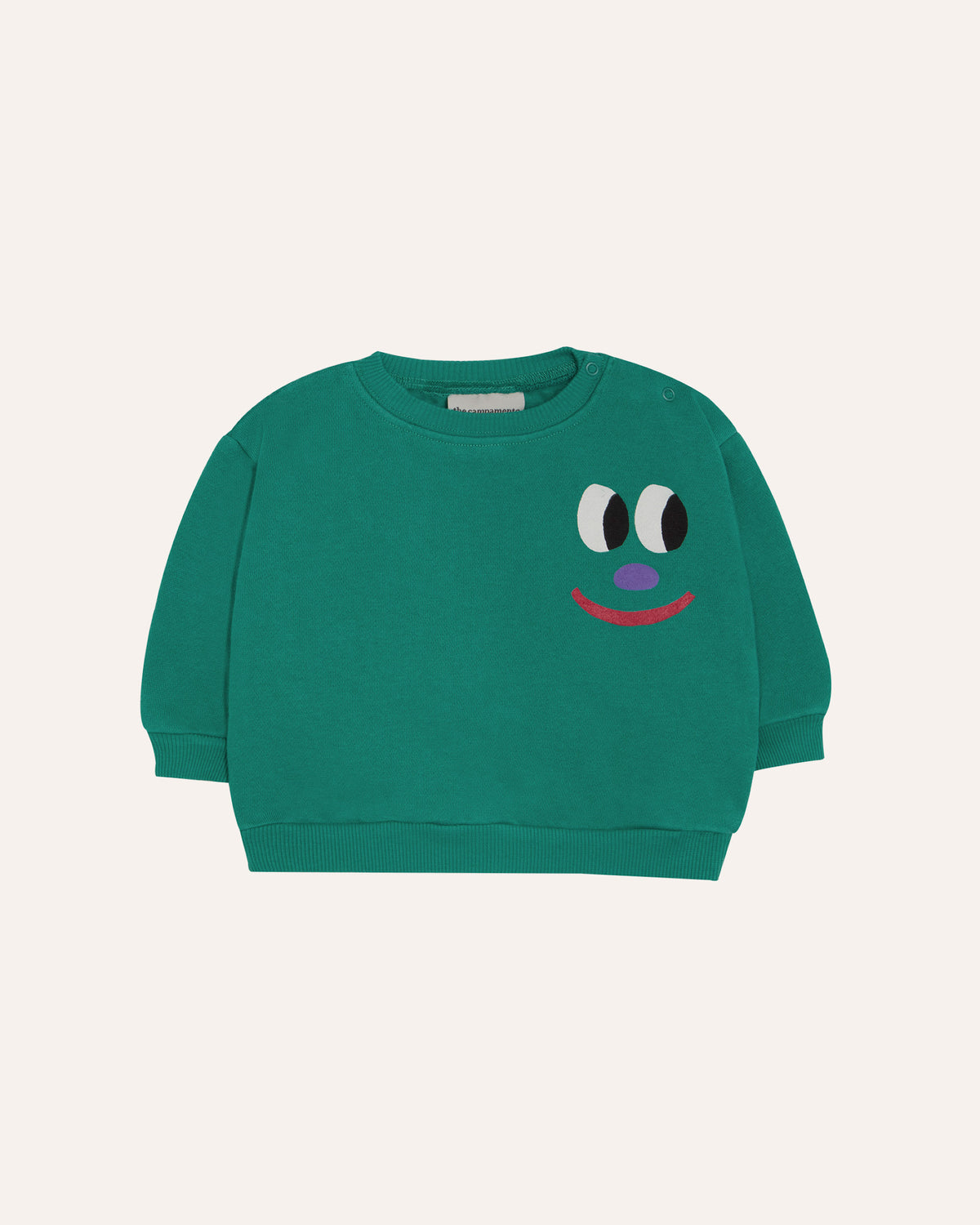 Sudadera Bebé Verde Smiling Face