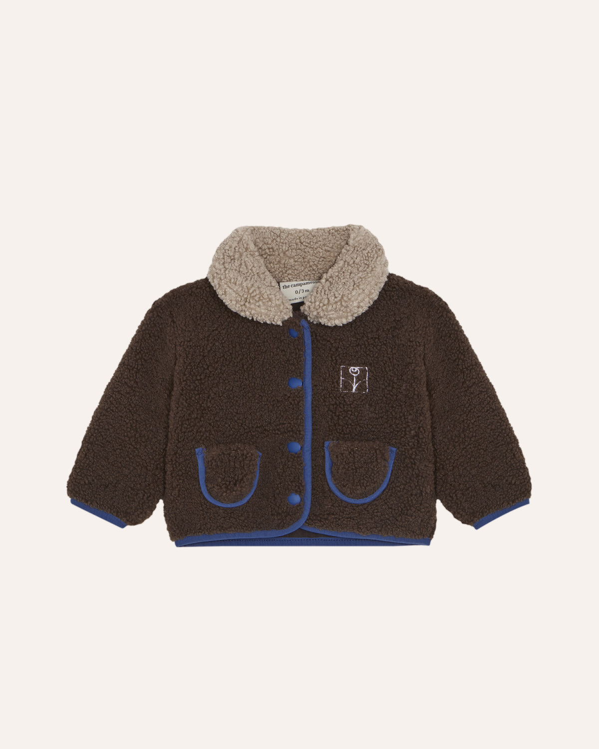 Chaqueta Teddy Bebé Marrón