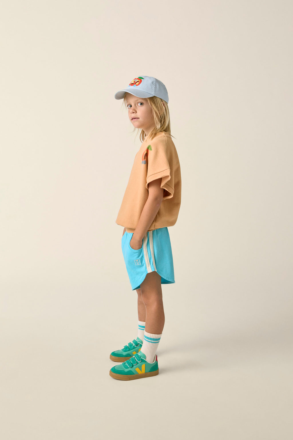 Short Azul Bandas