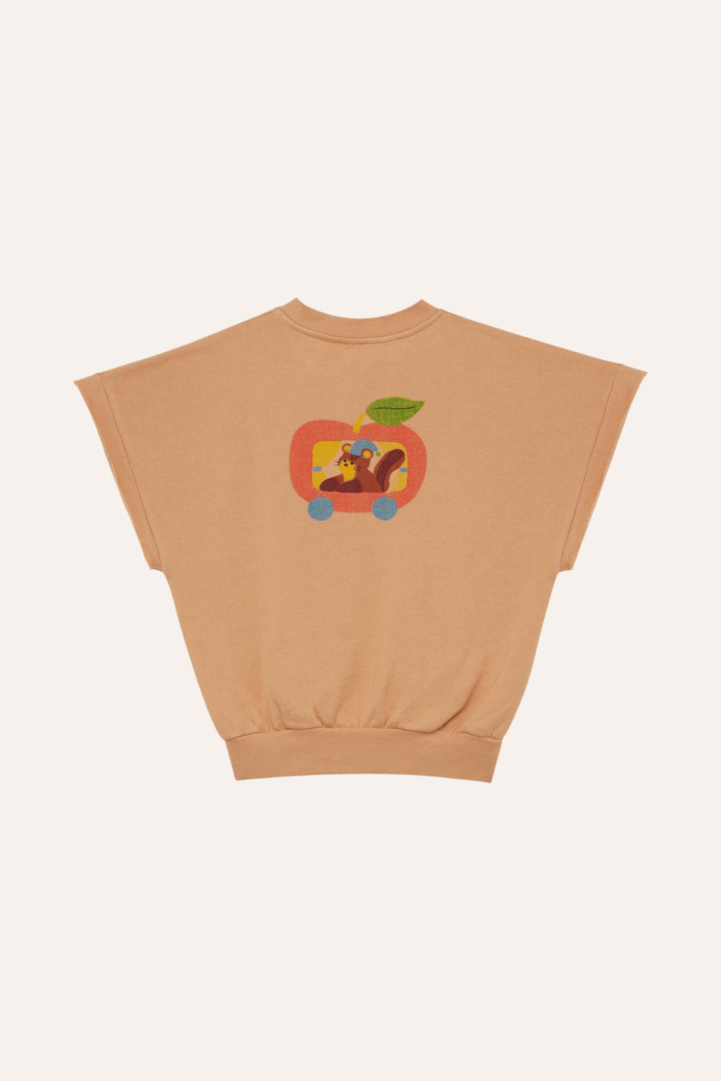 Squirrel in an Apple Oversized Vest